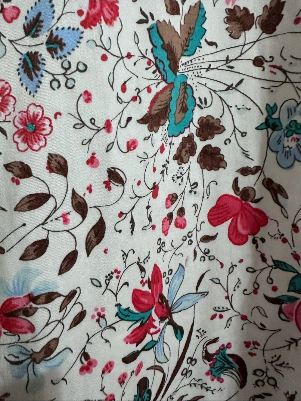 Gap Designed & Crafted Floral Cotton Dress Fits Modern Women's M L 10 12⁠ - Picture 5 of 10